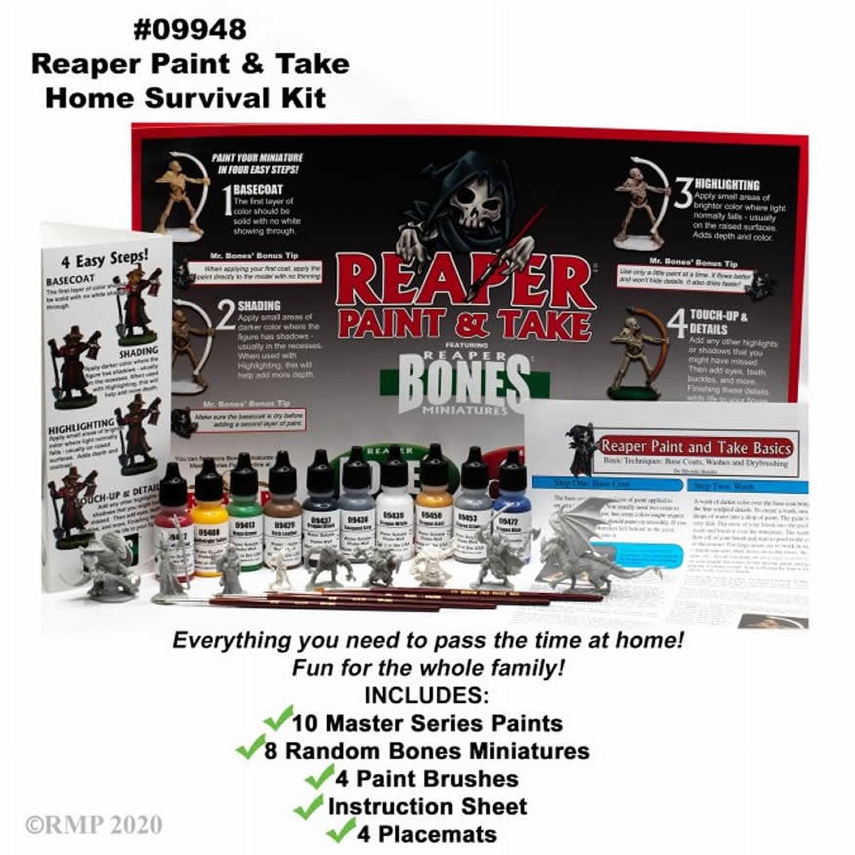 Reaper Paint And Take Home Survival Kit Reaper Miniatures